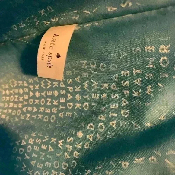 Kate Spade New York Tote Handbag Aqua Color. - Picture 12 of 16